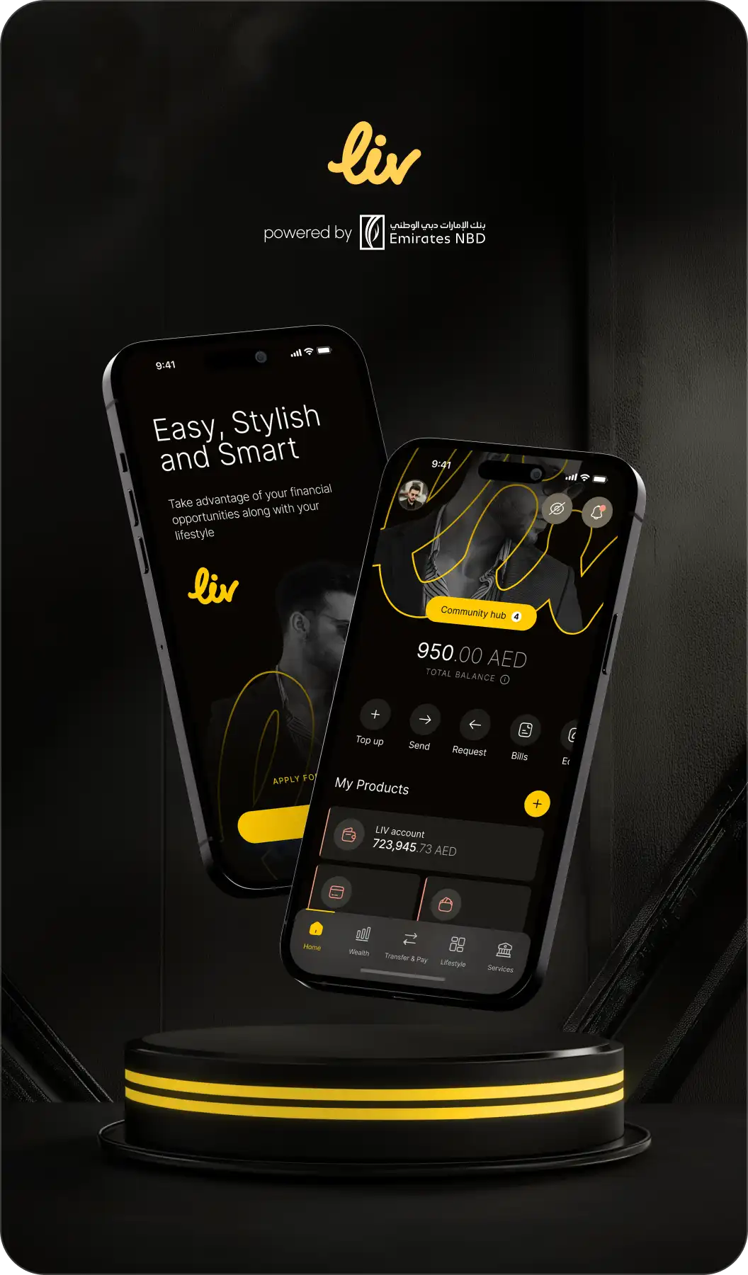 Liv X banking app UX/UI design