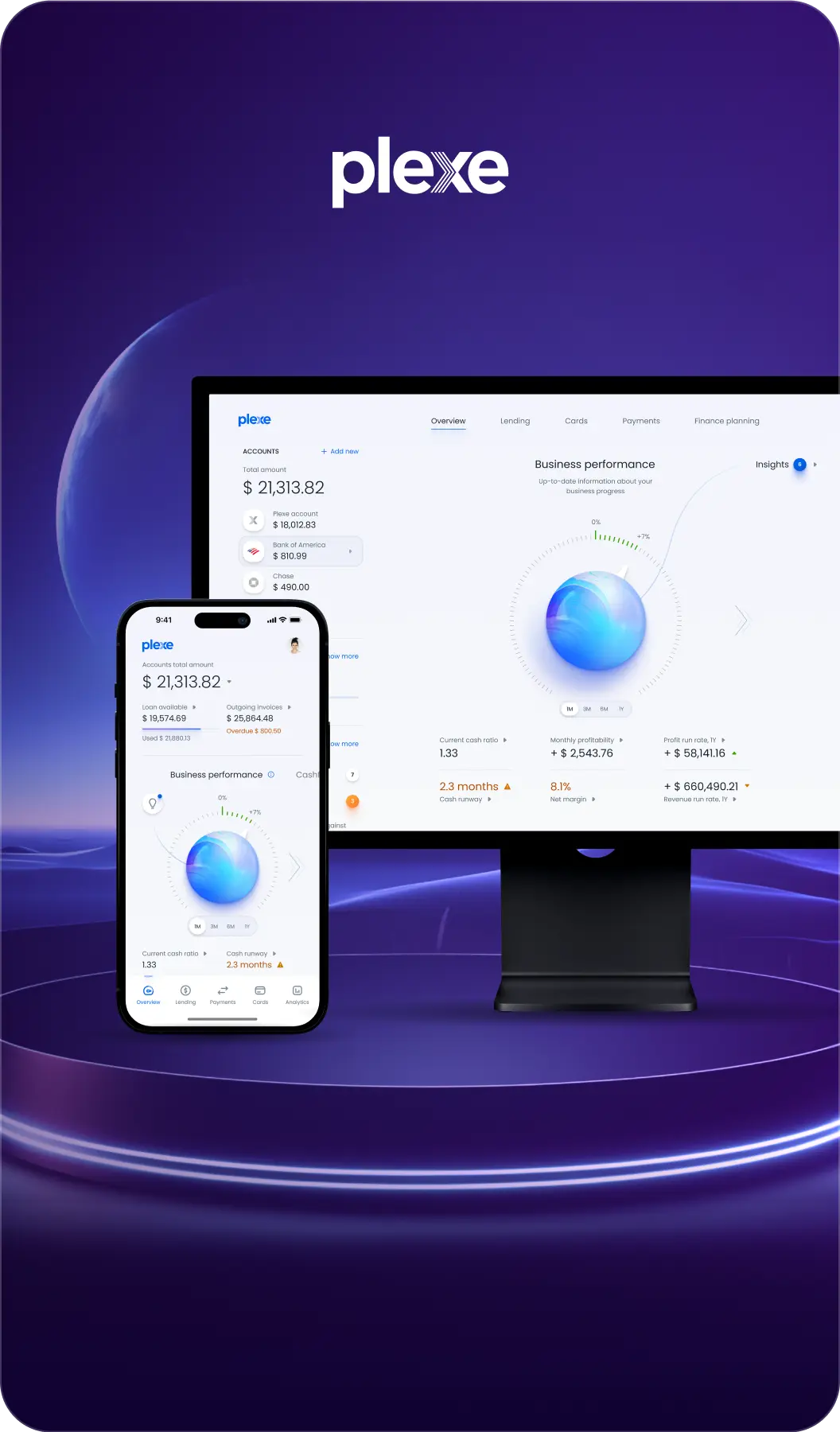Plexe SME banking UX/UI design