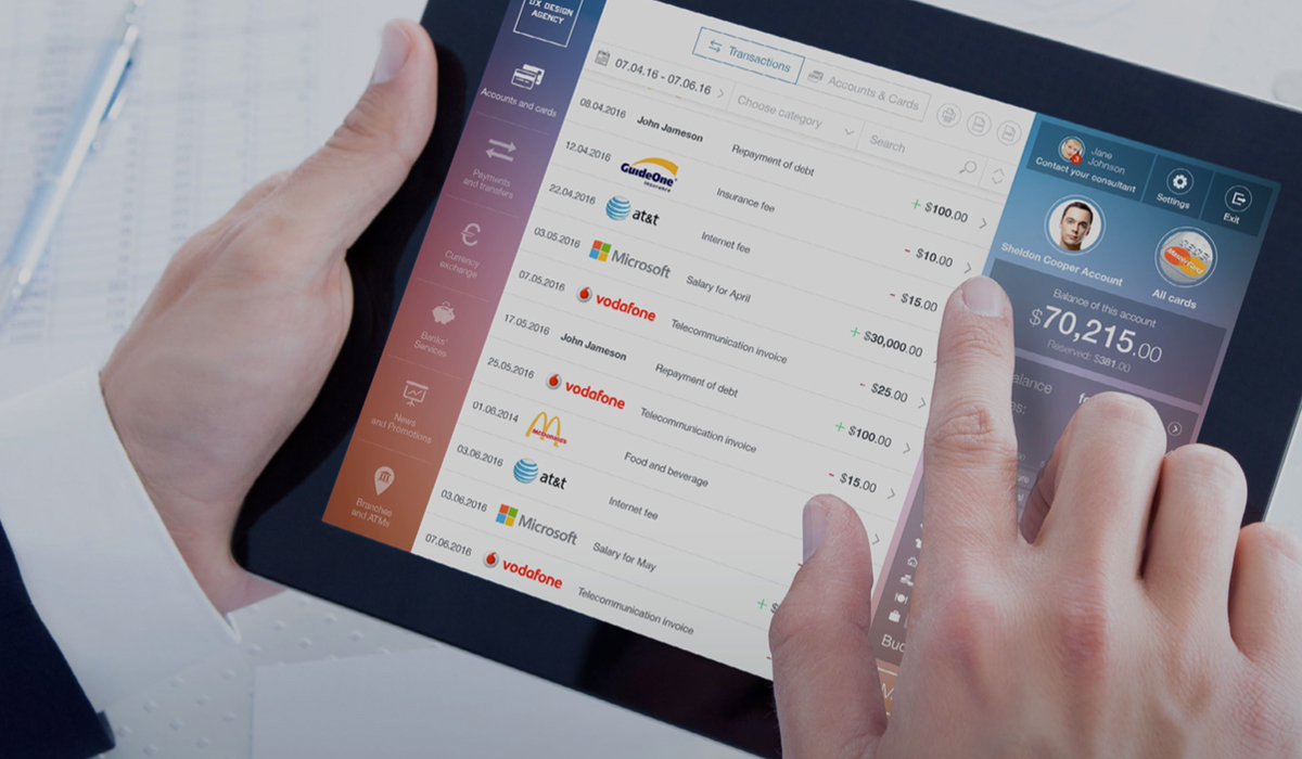 Online Banking UX Design - Transactions History